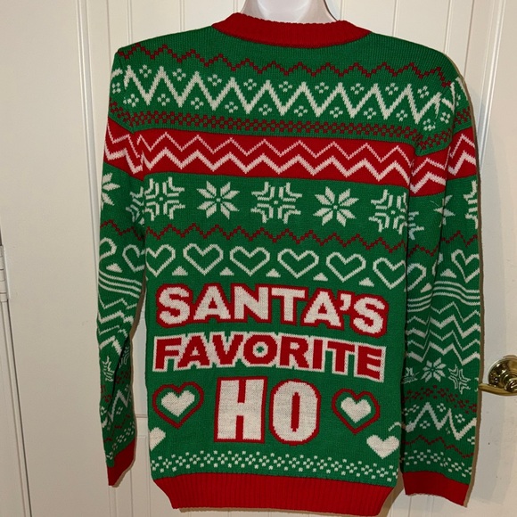 Green and Red Holiday Sweater with LED lights - Picture 6 of 6